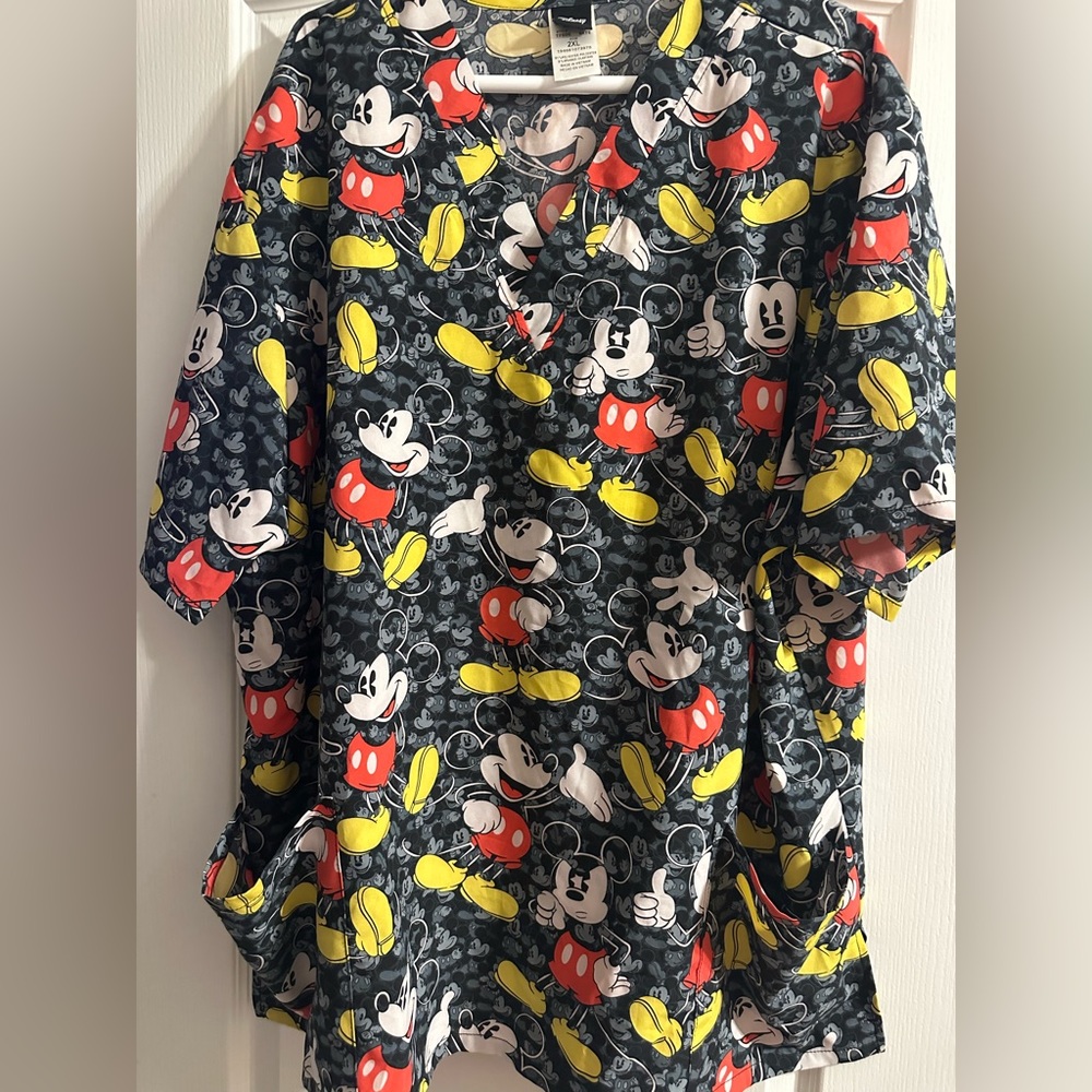 Disney Mickey scrub top